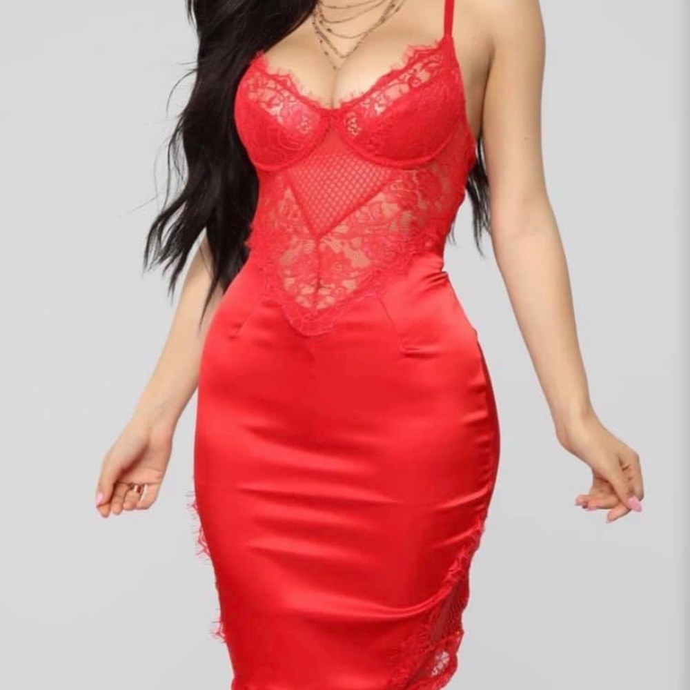 Red Lace Dress